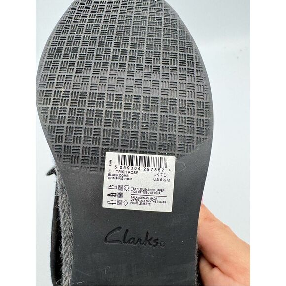 Clarks Trish Rose Loafer Gray Herringbone Size 9 1/2 NWOT - Picture 8 of 9